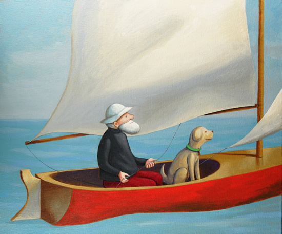 Old man and dog　　2007